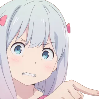 👩 Izumi Sagiri Eromanga Sensei 动漫, 漫画, 角色, 可爱, 女孩, 埃罗芒阿老师, 和泉纱雾 telegram sticker