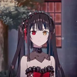 ⏳ Kurumi Tokisaki Date A Live อนิเมะ, ผู้หญิง, Date A Live, Kurumi Tokisaki, ตัวละครอนิเมะ, แฟนตาซี telegram sticker