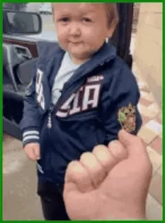 😉 Hasbulla Magomedov Kind, Hand, Porträt, süß, Lächeln telegram sticker