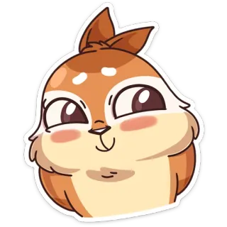 ☺️ Eichhörnchen, Tier, süß, Cartoon, Säugetier, Nagetier telegram sticker