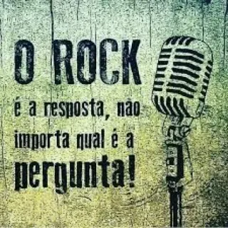 🎶 O ROCK
é a resposta, não
importa qual é a
pergunta! เพลงร็อก, ไมโครโฟน, คำคม, เพลง, วินเทจ, ข้อความ telegram sticker