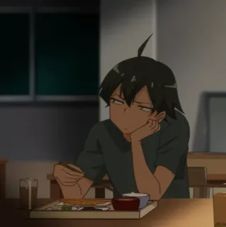 🥀 Hachiman Hikigaya My Teen Romantic Comedy SNAFU Anime, Personagem, Refeição, Escola, Estudante telegram sticker