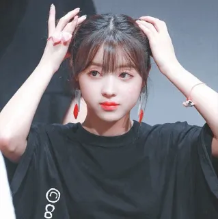 ✨ kobieta, portret, dziewczyna, koreanka, uroda, azjatycka, słodka, młoda whatsapp sticker