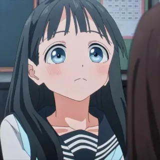 🍥 Anime, Garota, Uniforme escolar, Fofa, Animação telegram sticker