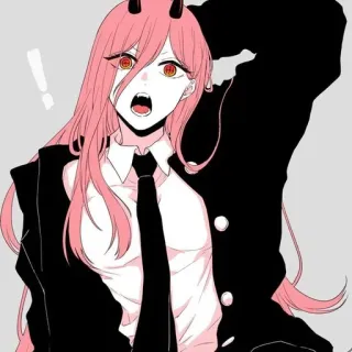 ☄ Power Chainsaw Man anime, manga, chainsaw man, power, demon, character, fictional telegram sticker