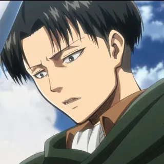 ☁️ Levi Ackerman Attack on Titan anime, character, manga, attack on titan, levi ackerman telegram sticker