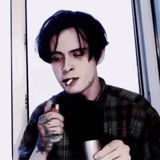 🤩 喫煙, タバコ, 刺青, 男 telegram sticker
