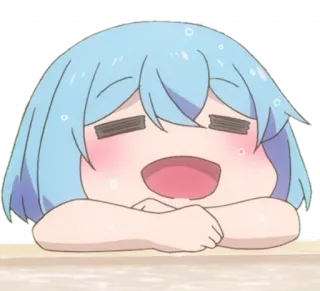 😃 anime, chibi, cute, cartoon, blush telegram sticker