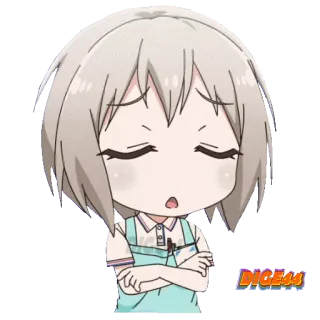 😦 动漫, Q版, 可爱, 角色, 漫画 whatsapp sticker