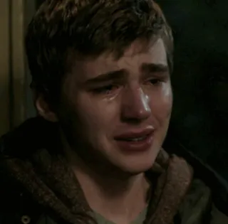 🌚 triste, llorando, chico, adolescente, emoción, molesto whatsapp sticker