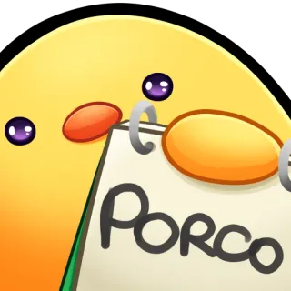 🐤 Porco dibujos animados, animal, lindo, cerdo whatsapp sticker