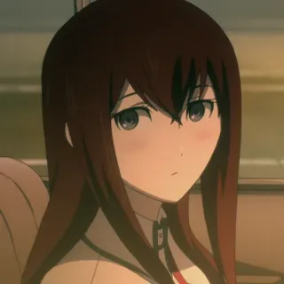 ⏱ Kurisu Makise Steins;Gate Anime, Garota, Makise Kurisu, Steins Gate whatsapp sticker