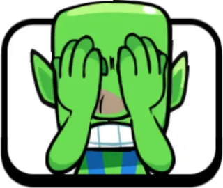 🙈 gobelin, monstre, dessin animé, vert, cacher, yeux telegram sticker