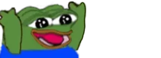 🎉 Pepe the Frog frog, happy, meme, cartoon telegram sticker