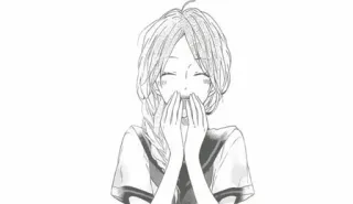 😍 anime girl, manga, school uniform, happy, cute, girl, anime telegram sticker