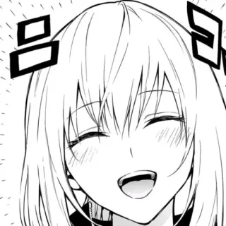 😄 애니메이션, 만화, 캐릭터, 웃는, 행복한, 여성 telegram sticker