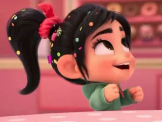 😍 Vanellope von Schweetz Wreck-It Ralph Vanellope, Ralph reichts, Disney, Cartoon, Mädchen, Zeichentrickfigur whatsapp sticker