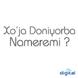 💨 Xo'ja Doniyorba Nameremi ? văn bản, trích dẫn, tiếng Uzbek, câu hỏi telegram sticker