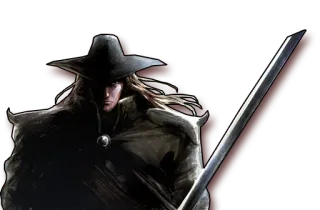 😐 Vampire Hunter D caçador de vampiros, espada, anime, fantasia sombria, caçador telegram sticker