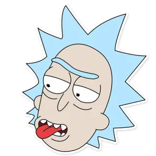 😜 Rick Sanchez Rick and Morty rick and morty, rick sanchez, kartun, stiker telegram sticker