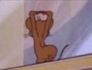 😻 Jerry Mouse Tom and Jerry Cartoon, Muis, Jerry, Tom en Jerry, Personage whatsapp sticker