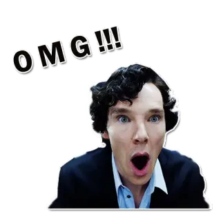😥 OMG!!! omg, sorpreso, scioccato, reazione, espressione telegram sticker