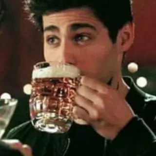 📚 beer, drink, man, alcohol, beverage, mug telegram sticker