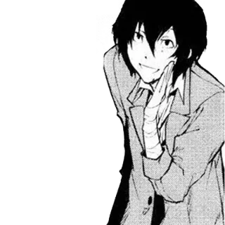 😙 Osamu Dazai Bungou Stray Dogs anime, manga, osamu dazai, bungou stray dogs, character telegram sticker