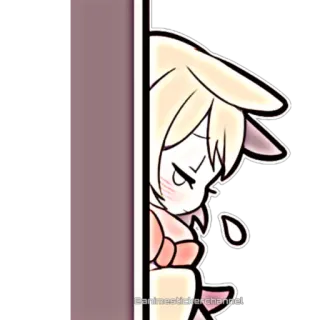 😢 animestickerchannel Anime, Cartoon, Kawaii, Süß, Sticker, Peek, Figur telegram sticker