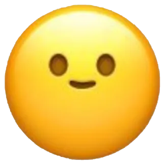 🙂 Эмодзи, Улыбка, Жёлтый, Лицо whatsapp sticker