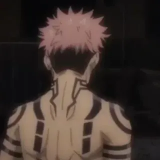 ✨ Sukuna Jujutsu Kaisen Anime, Dämon, Verflucht, Tätowierung, Mächtig whatsapp sticker
