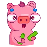 Biggy Piggy telegram stickers