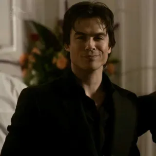 🍸 Damon Salvatore The Vampire Diaries Vampier, TV serie, Bovennatuurlijk, Drama, Romantiek telegram sticker