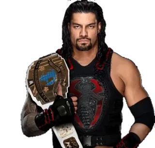 😈 Roman Reigns wrestling, wrestler, roman reigns, sports, championship belt, professional wrestling telegram sticker