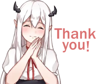 ☺️ Anime, Iblis, Gadis, Lucu, Senang, Peri, Karakter telegram sticker