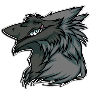 😁 Furry, Anthro, Animale, Creatura, Mostro, Arte, Adesivo telegram sticker