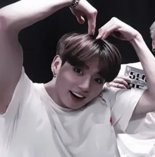 🍒 Jungkook kpop, idol, heart, singer, bts, boy band telegram sticker