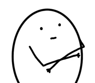 🥚 desenho animado, rabisco, mancha branca, boneco palito, simples, personagem telegram sticker