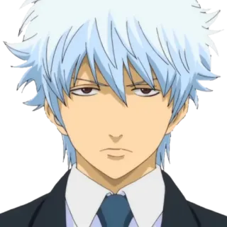 🙎‍♂ Sakata Gintoki Gintama Anime, Manga, Gintama, Sakata Gintoki, Postać, 銀魂 whatsapp sticker