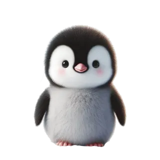 🌍 penguin, cute, animal, baby penguin, fluffy, bird telegram sticker