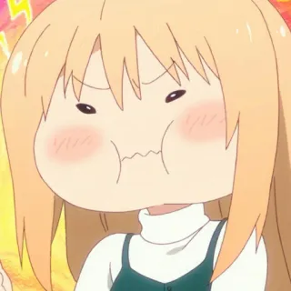 🍧 anime, cartoon, funny, angry, cute, girl telegram sticker
