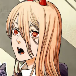 🗯 Power Chainsaw Man Anime, Manga, Chainsaw Man, Power, Demonio, Chica Anime whatsapp sticker