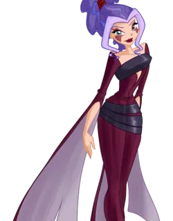 😡 Stormy Winx Club bruxa, vilão, magia, desenho animado, personagem telegram sticker