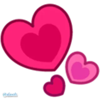 💕 @afasoft หัวใจ, ความรัก, สีชมพู, ความรักใคร่, ความโรแมนติก, วันวาเลนไทน์ telegram sticker