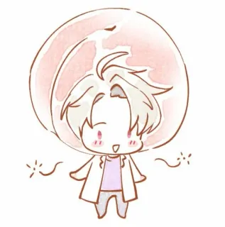 😄 치비, 귀여운, 카와이, 애니메이션, 캐릭터 telegram sticker