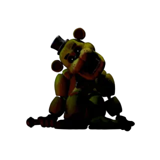 🌟 Golden Freddy Five Nights at Freddy's animatronic, horror, scary, bear, fnaf telegram sticker