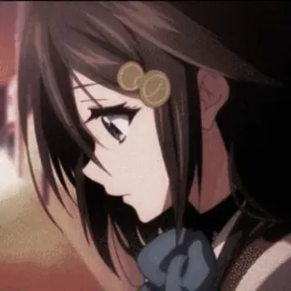 🌸 Anime, Ragazza, Triste, Manga, Personaggio telegram sticker