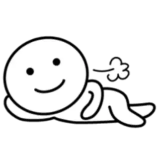 🙂 cartoon, character, sticker, happy, cute whatsapp sticker