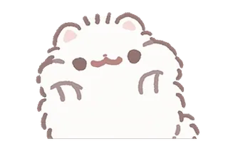 ⭐ chat, mignon, autocollant, doux, animal, kawaii telegram sticker