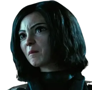🤢 Alita Alita: Battle Angel Alita, Battle Angel, Ciborgue, Personagem de filme, Mangá, Ficção científica whatsapp sticker